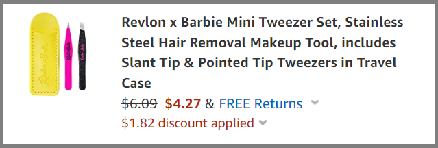 Revlon x Barbie Mini Tweezer Set - Revlon
