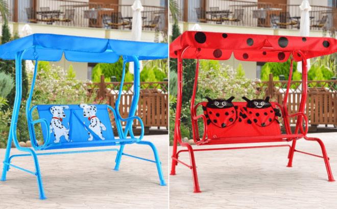 Costway Kids Patio Swing Chair