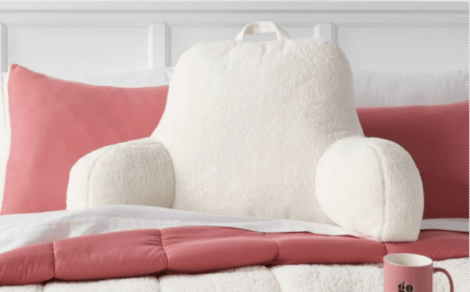 Sherpa Bed Rest Pillows $10.80