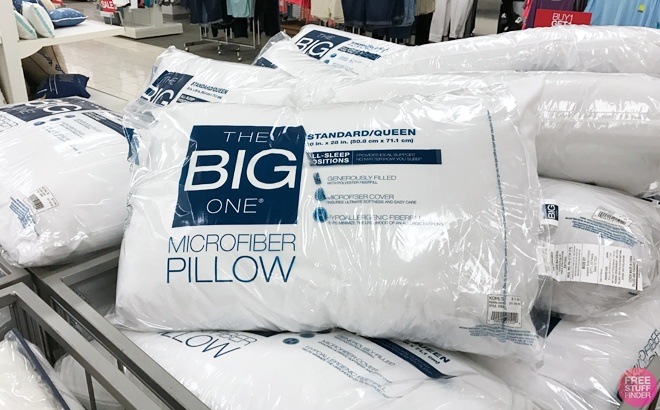 The Big One Microfiber Pillow $3 Shipped