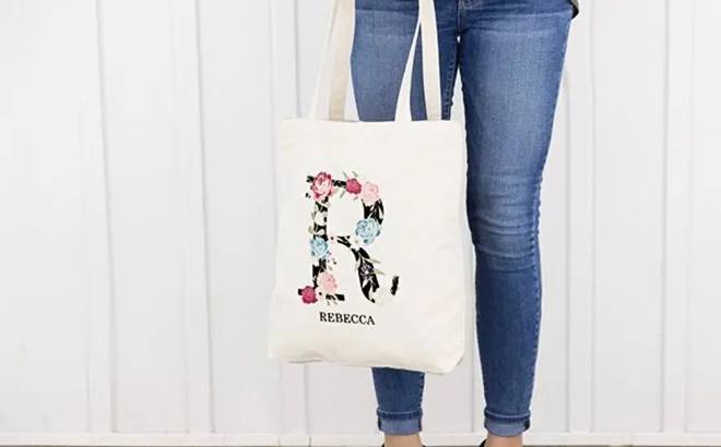 Monogrammed Tote Bags $9.99 Shipped