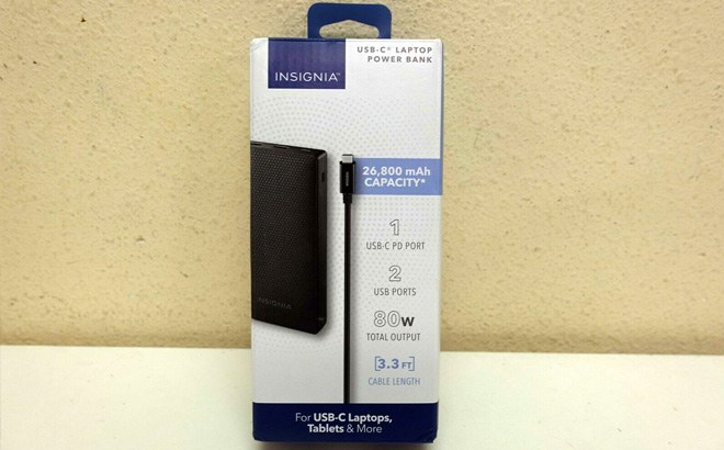 Insignia Portable Laptop Charger $39 Shipped