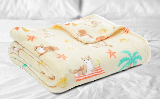 Microfiber Printed Throws $9