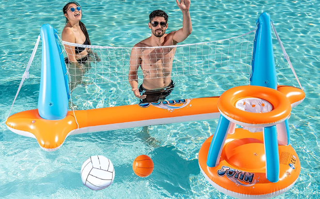 Inflatable Sports Pool Set $23