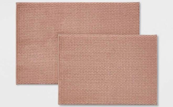 Threshold Bath Rugs 2-Pack for $10