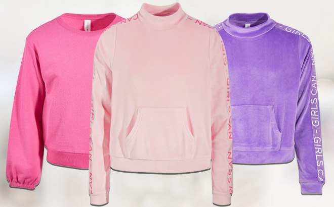 Girls Sweatshirts & Hoodies $5.96