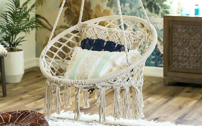 Macrame Hammock Swing $49 Shipped