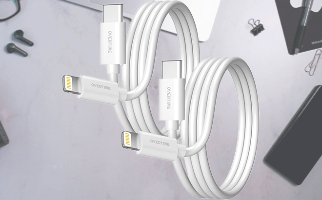 2-Pack Lightning to USB-C Cables $14.99