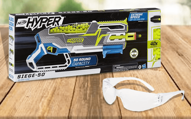 Nerf Hyper Siege Blaster $15