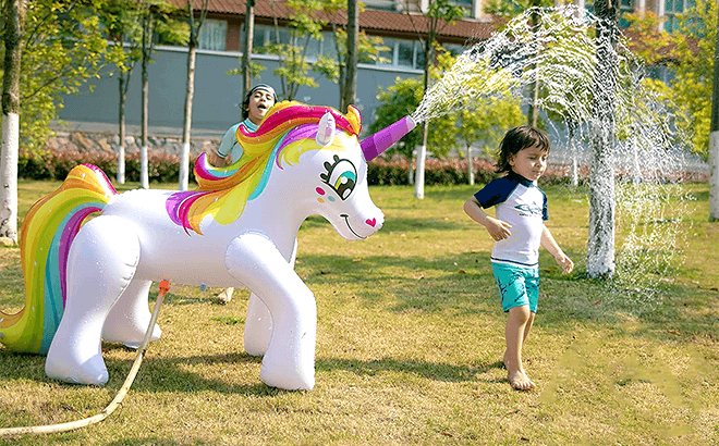 Inflatable Unicorn Sprinkler $12.99 Shipped