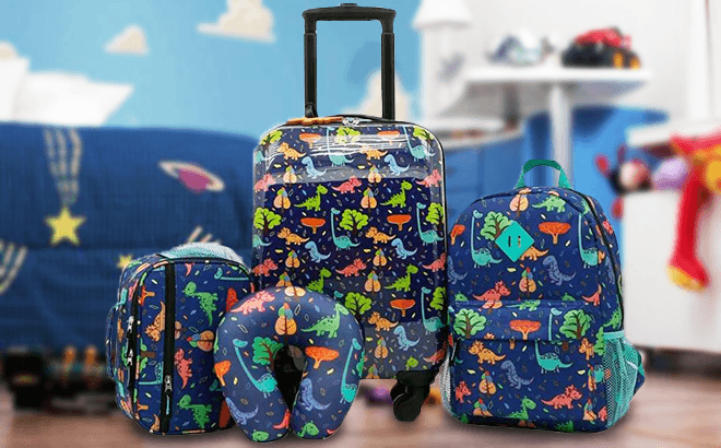 Kids 5-Piece Luggage Set $67 Shipped