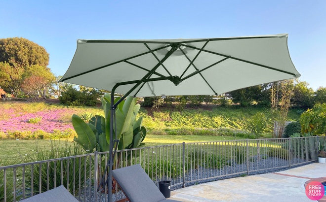 9-Foot Patio Umbrella with LED Lights $59