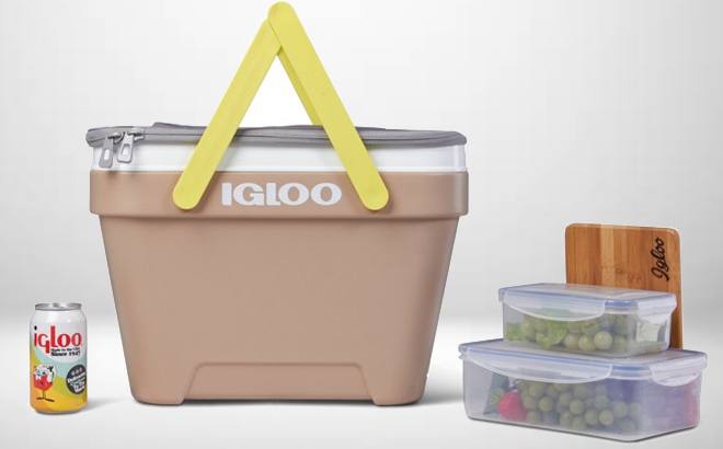 Igloo Cooler 25-Quart Picnic Baskets $33