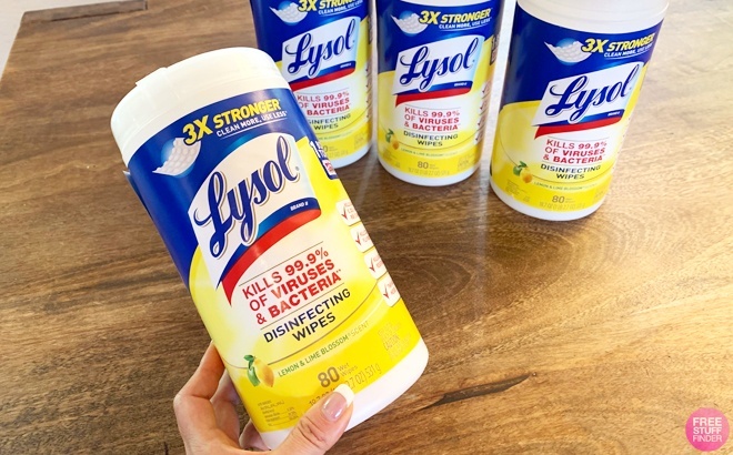 Lysol Disinfecting Wipes 80-Count $2 Shipped!