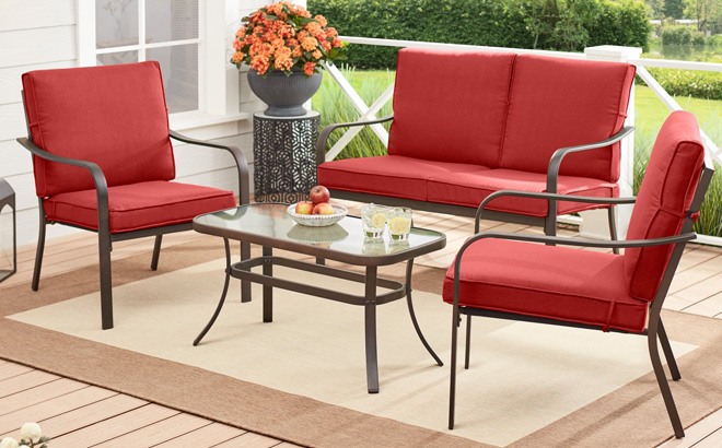 Mainstays 4-Piece Patio Set $174