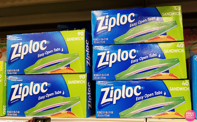 Ziploc 280-Pack Sandwich & Snack Bags $9