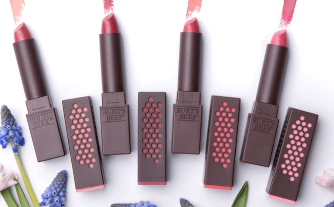 Burts Bees Lipsticks Variety Of Colors Shown