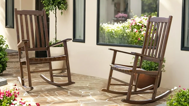 Devoko Patio Single Rocking Chair