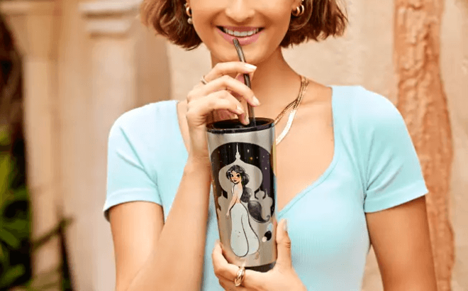 Jasmine Tumbler with Straw $17