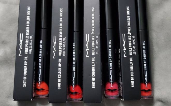 MAC Shot of Color Lip Oil Trio $23 Shipped