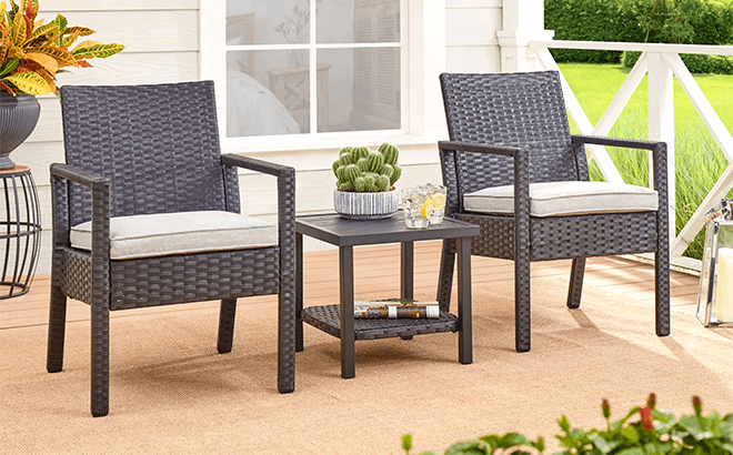 Mainstays 3-Piece Outdoor Patio Set $72 Shipped