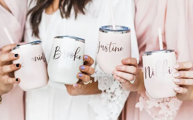 Personalized Wine Tumblers $14.99 Shipped