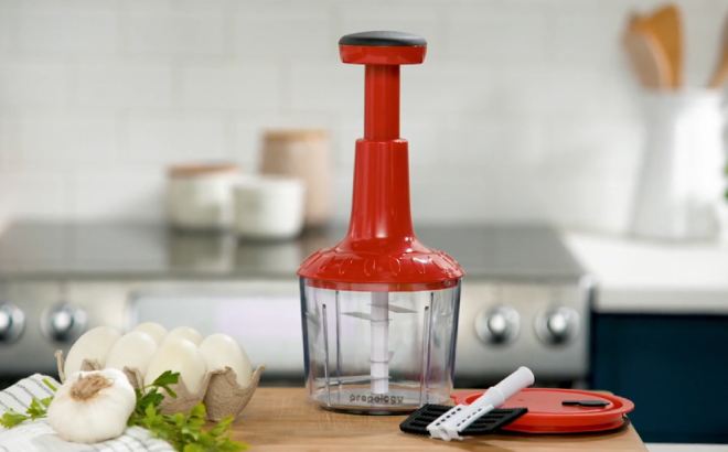 4-Cup Press Chopper with Storage Lid $19