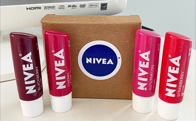 Nivea Lip Balm 4-Pack for $6.67 Shipped