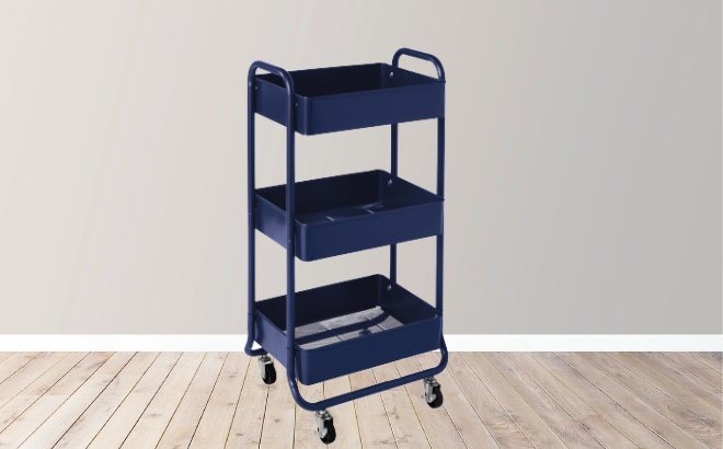 3-Tier Rolling Storage Cart $25