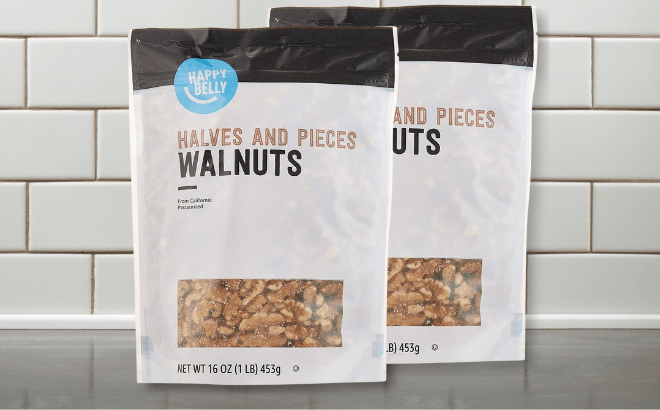 Happy Belly Walnuts 2-Pack for $7.64