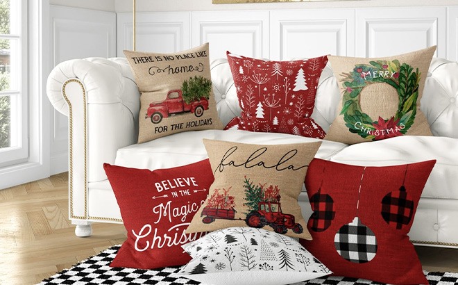 Christmas Pillow Covers $14.99 Shipped