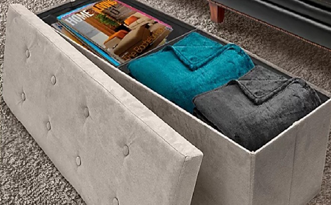 Storage Bench Chest Ottoman $39 Shipped