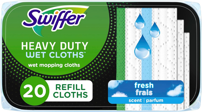 Swiffer Sweeper Heavy Duty Wet Mopping Cloths Multi Surface Refills