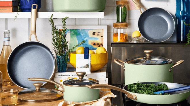 Drew Barrymore 2-Piece Fry Pan Set $13 | Free Stuff Finder