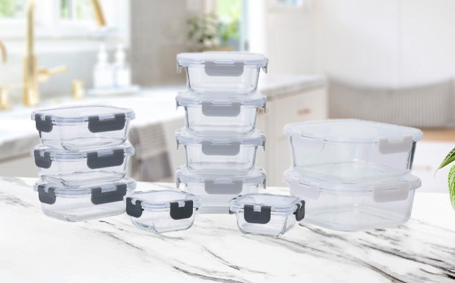 Glass Food Storage 22-Piece Set $16