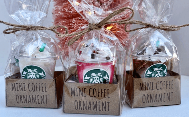 Mini Coffee Ornaments $11.99 Shipped