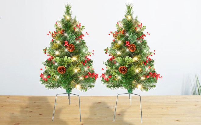 Christmas Trees 2-Piece Set $49 Shipped