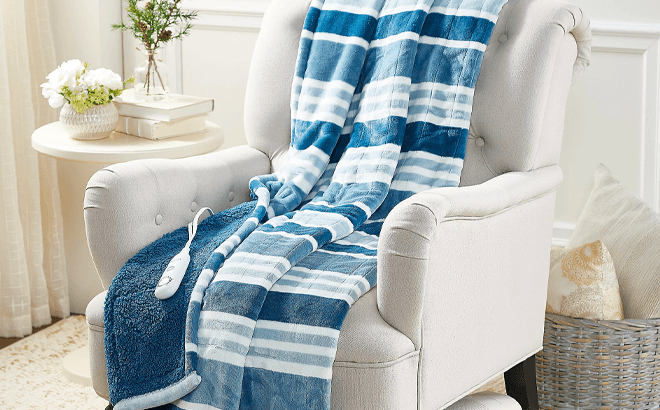 Berkshire Sherpa Heated Throw $34