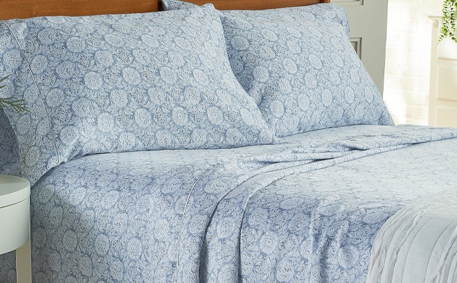 4-Piece Cotton Sheet Set $44 - All Sizes!