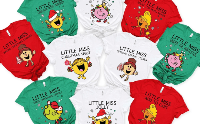 Little Miss Christmas Tees $19.99 Shipped