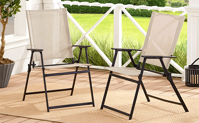 Mainstays 2-Pack Folding Chairs $35 Shipped