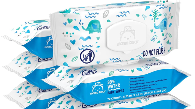 Mama Care 6 Pack Baby Wipes