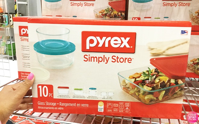 Pyrex 10-Piece Glass Storage Set $19.99