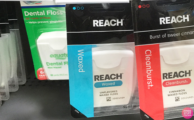 Reach Waxed Dental Unflavored Floss