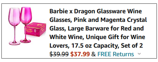 Barbie x Dragon Glassware Ken Whiskey Glasses