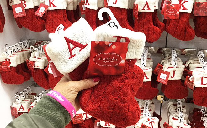 9 Monogram Christmas Stockings $32 (ONLY $3.58 Each!)