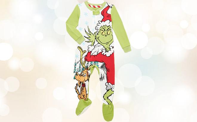 The Grinch Baby Pajama $5