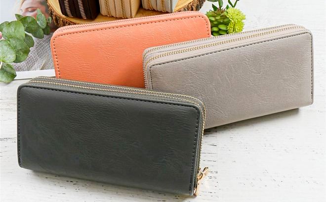 Classic Double Zipper Wallet $7.99