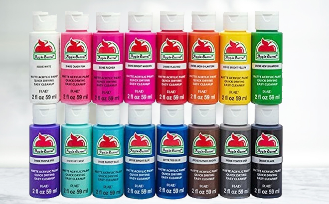 Apple Barrel Acrylic Paint Just 47¢ Each!