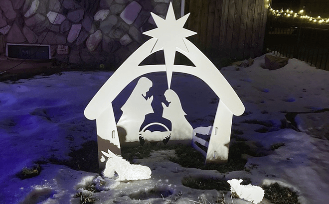 Christmas Nativity Scene Yard Decoration $89 Shipped